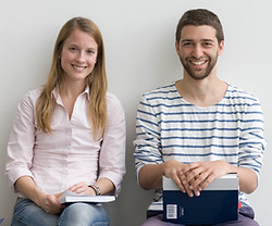 Smiling College Students