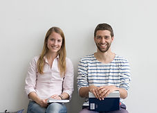 Smiling College Students