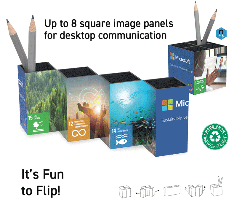 Flip Pen Pot Add Fun to your desk communication! 