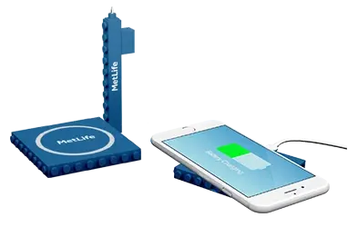 Office Blocks Wireless Charger 2-in-1