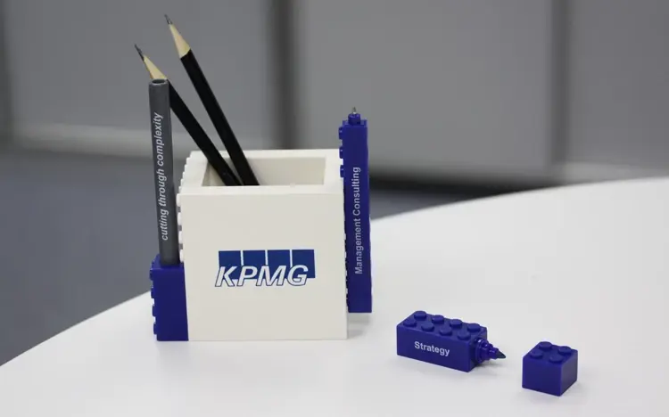 Office Blocks 4-in-1 Pen Pot stationery set