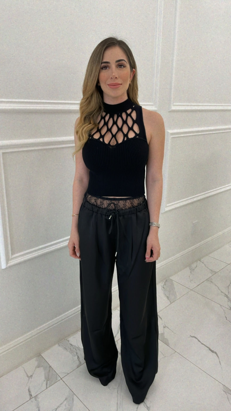 Thumbnail: Whitney Black Trauser Pants 