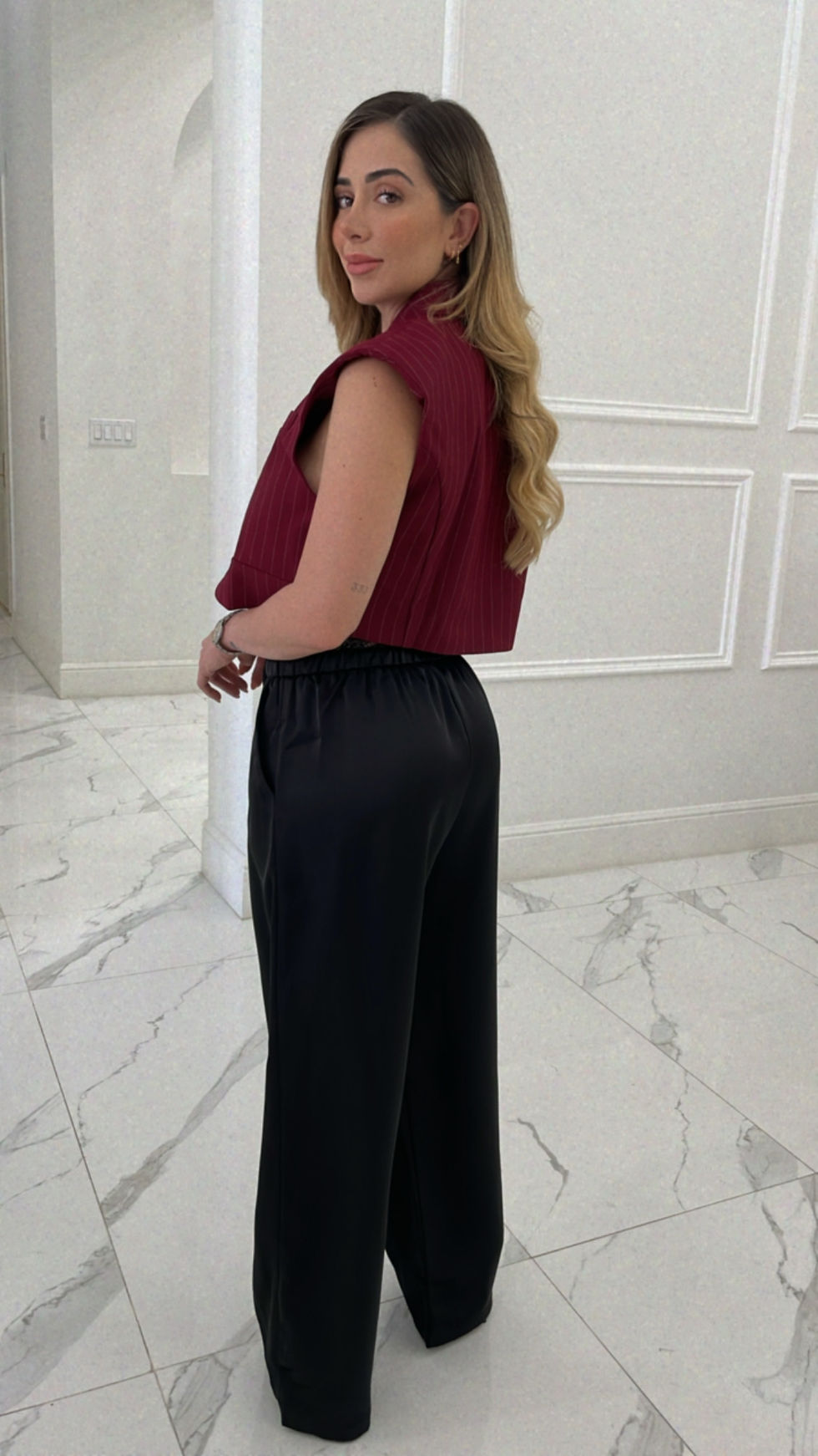 Thumbnail: Tran Burgundy Vest
