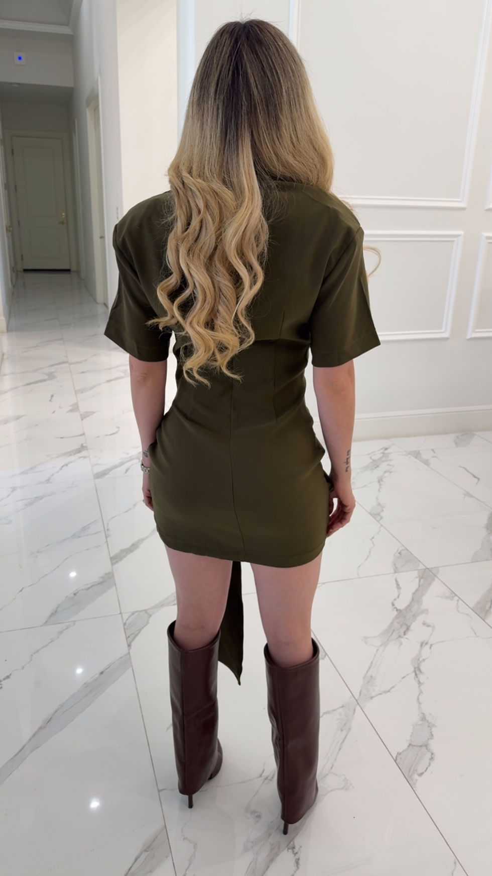 Thumbnail: Zoryli Olive Dress