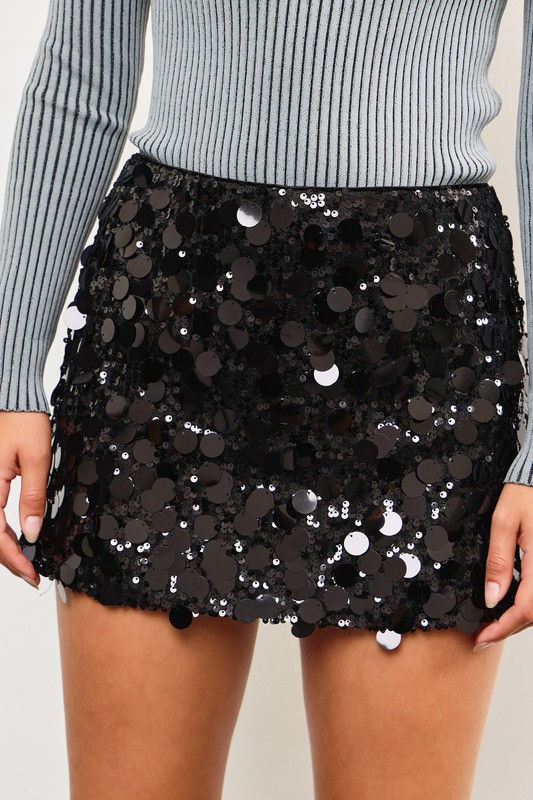 Thumbnail: Sequin Black Skirt 