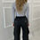 Thumbnail: Carol  Black Cargo Pants 