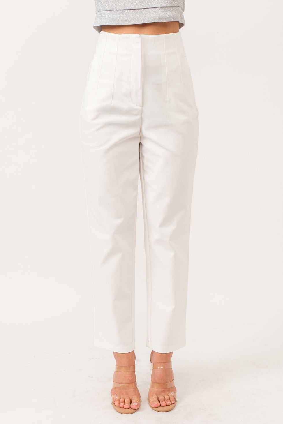 Thumbnail: High Waisted White Pants 
