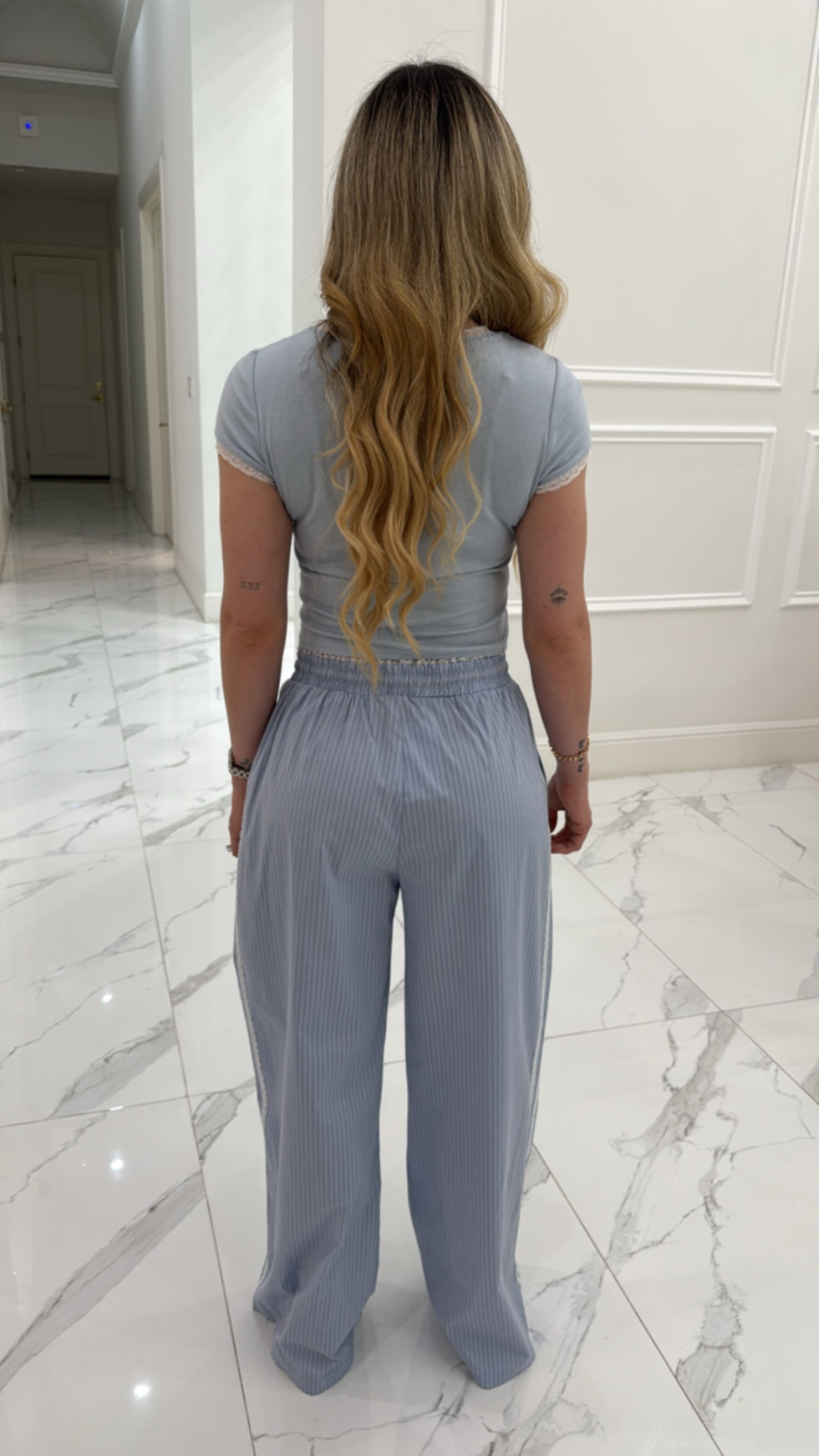 Thumbnail: Adi Blue Lace Pants 