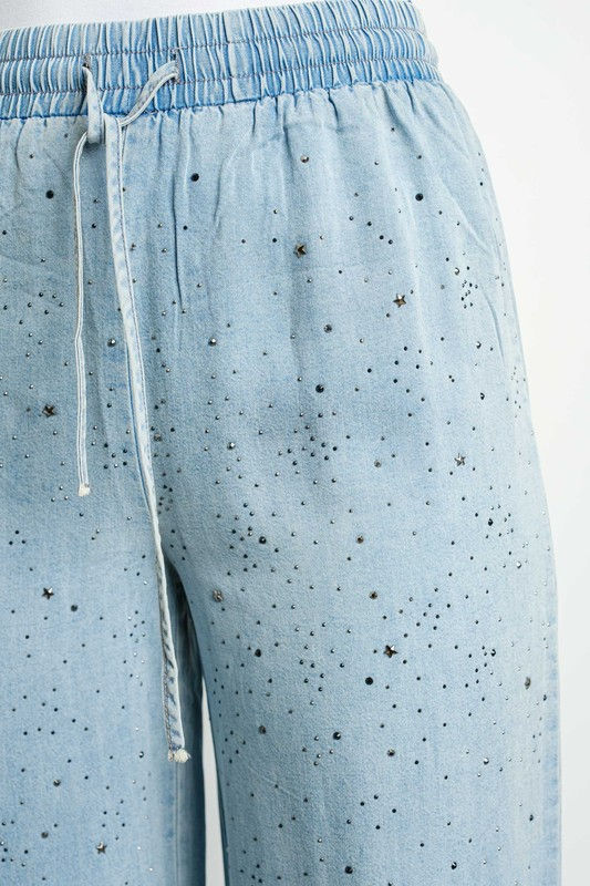Thumbnail: Starie Light Denim Pants