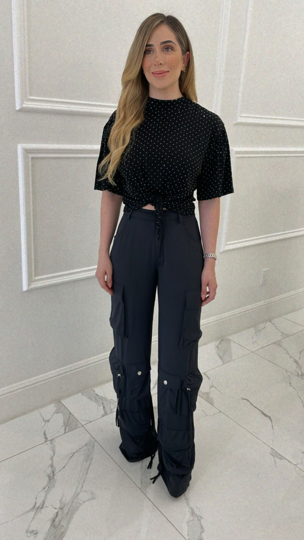 Thumbnail: Clara Black  Cargo Pants 