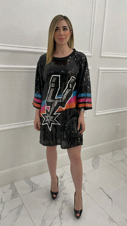 spurs jersey dress Spurs Sequin Jersey Dress