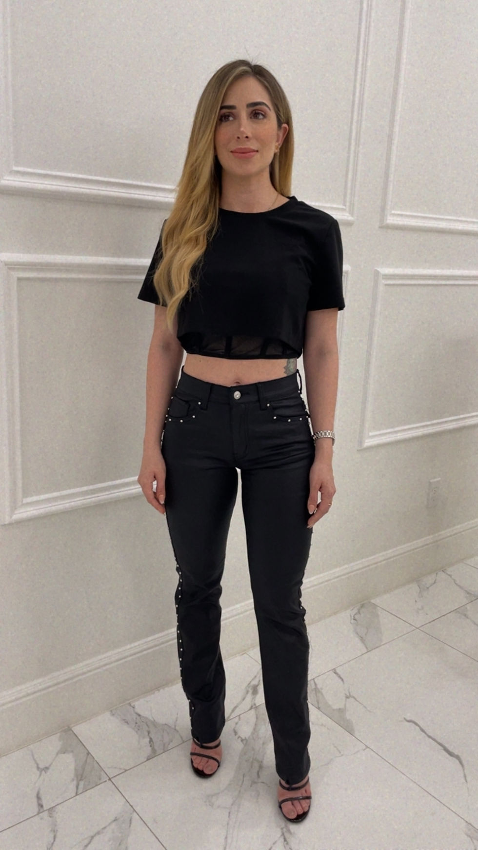 Thumbnail: Alecia Corset T Shirt Crop Top