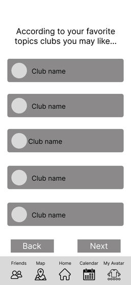 Interests - Club Recommendations