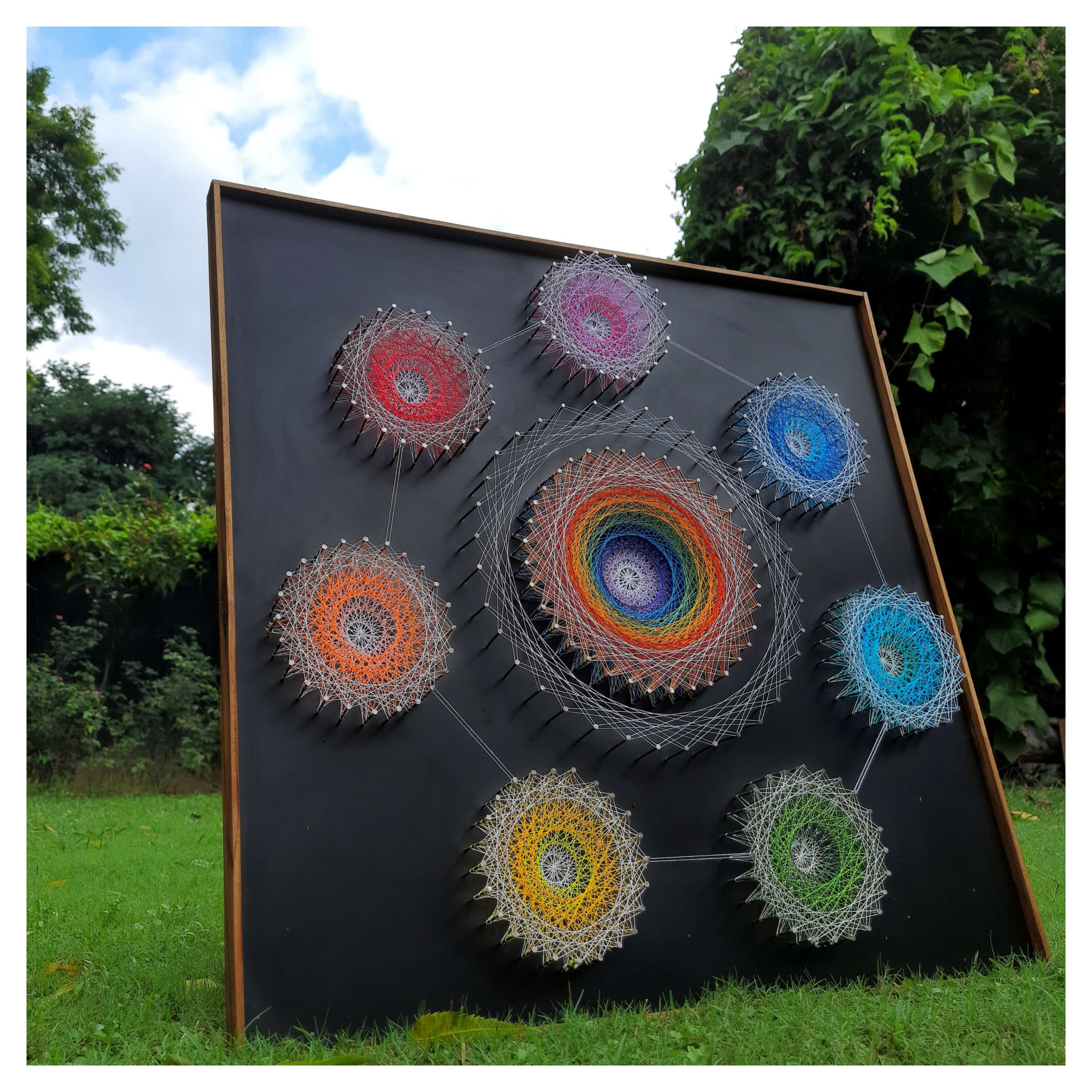 7 Chakras Wall Decor (2ft x 2ft)