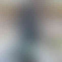 a seated statue of Amida Buddha overlooking the area where stone markers are arranged, resembling the Buddhist purgatory of Sai no Kawara