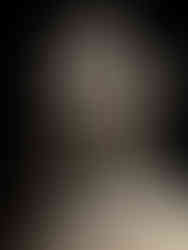 Bronze statue of a mythical creature with sharp teeth and raised paws, set on a decorated base against a dark background.