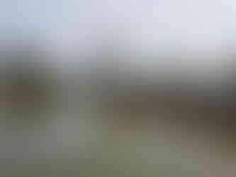 A tranquil view of the lake encircling the Omar Ali Saifuddien Mosque, where the mosque's white marble structure mirrors beautifully in the still water