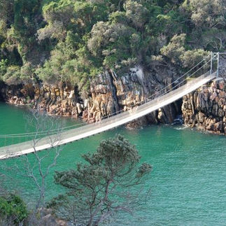 Long bridge in Africa