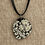 Thumbnail: Off White & Black Polymer Clay Pendant, Designs by Asi