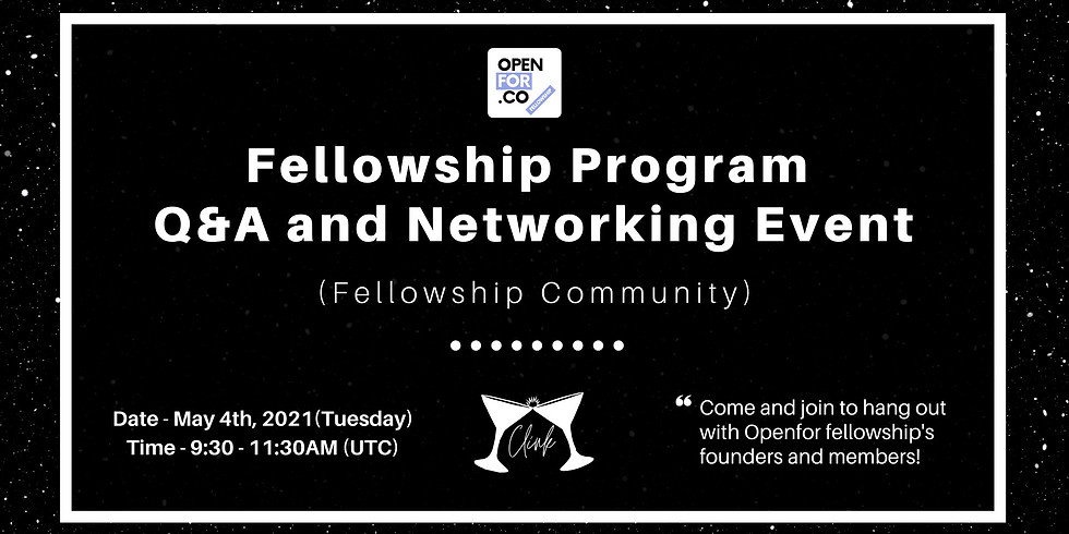 Fellowship Program Q&A and Networking Event