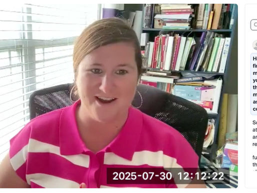 Screen shot of video with Susan Gentz, CSO, K20 Connect