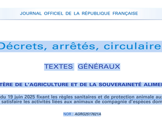 Arrêté du 19 juin 2025