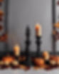 Dark academia with fall leaves and candles.jpg