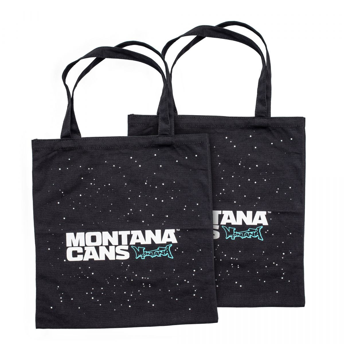 Montana Bag Cotton Logo+Stars Black