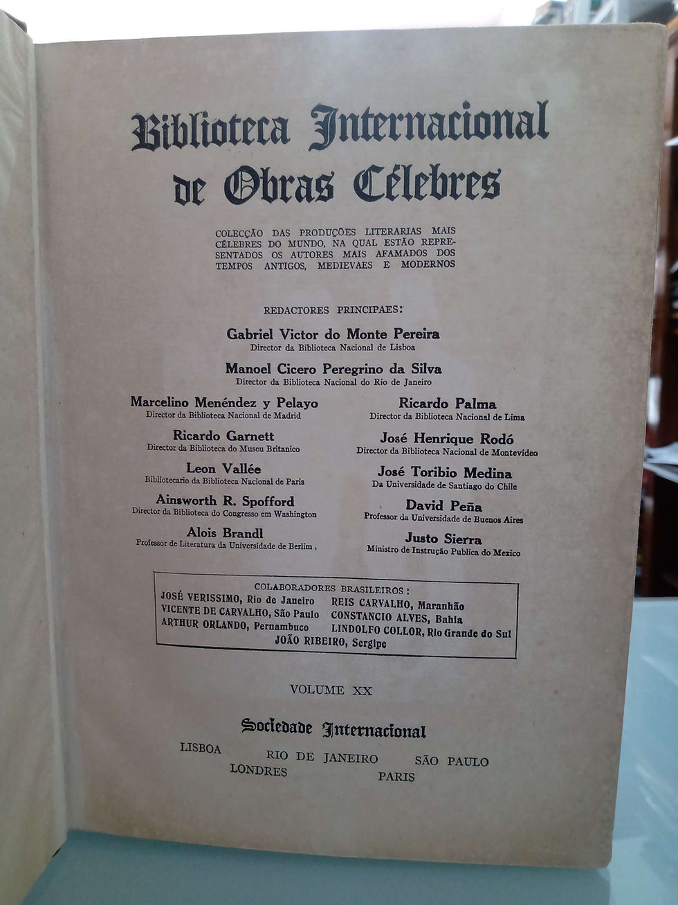 Miniatura: Biblioteca Internacional de Obras Célebres (volume 20) - vários autores