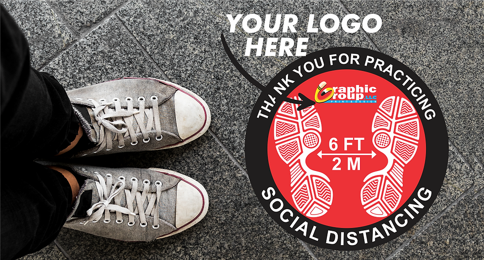 Branded Floor Decal 12'' Circle - 004