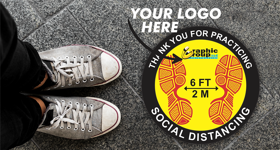 Branded Floor Decal 12'' Circle - 005