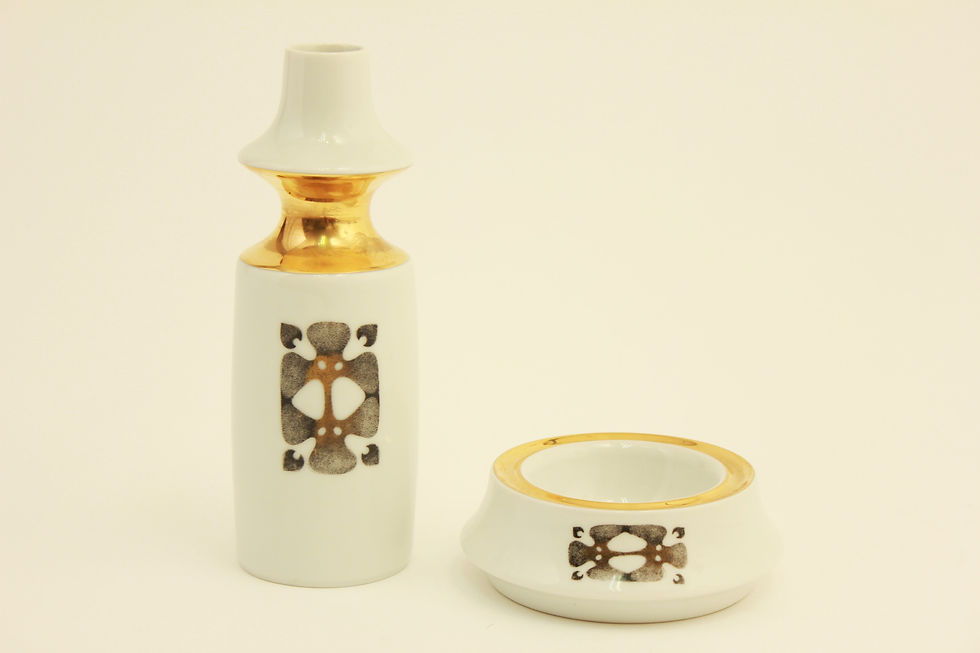 Miniatura: Vase and ashtray/Váza a popelník