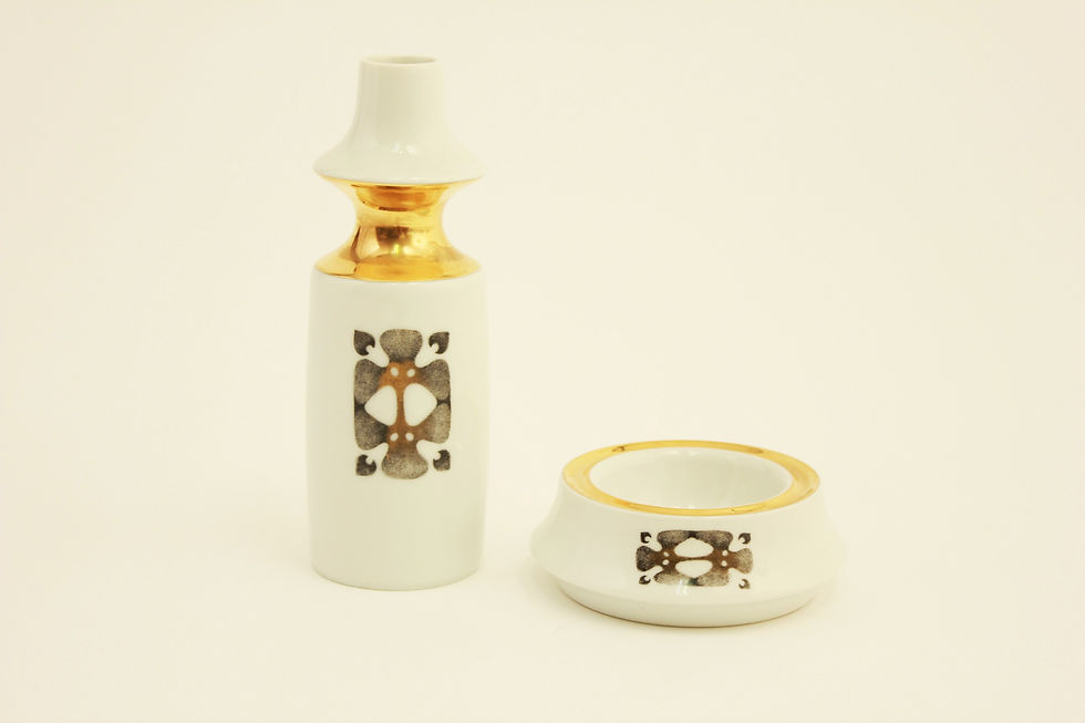 Miniatura: Vase and ashtray/Váza a popelník