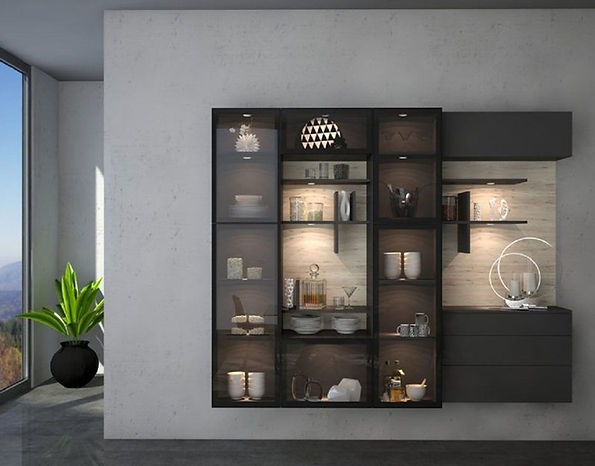 crockery unit in steel