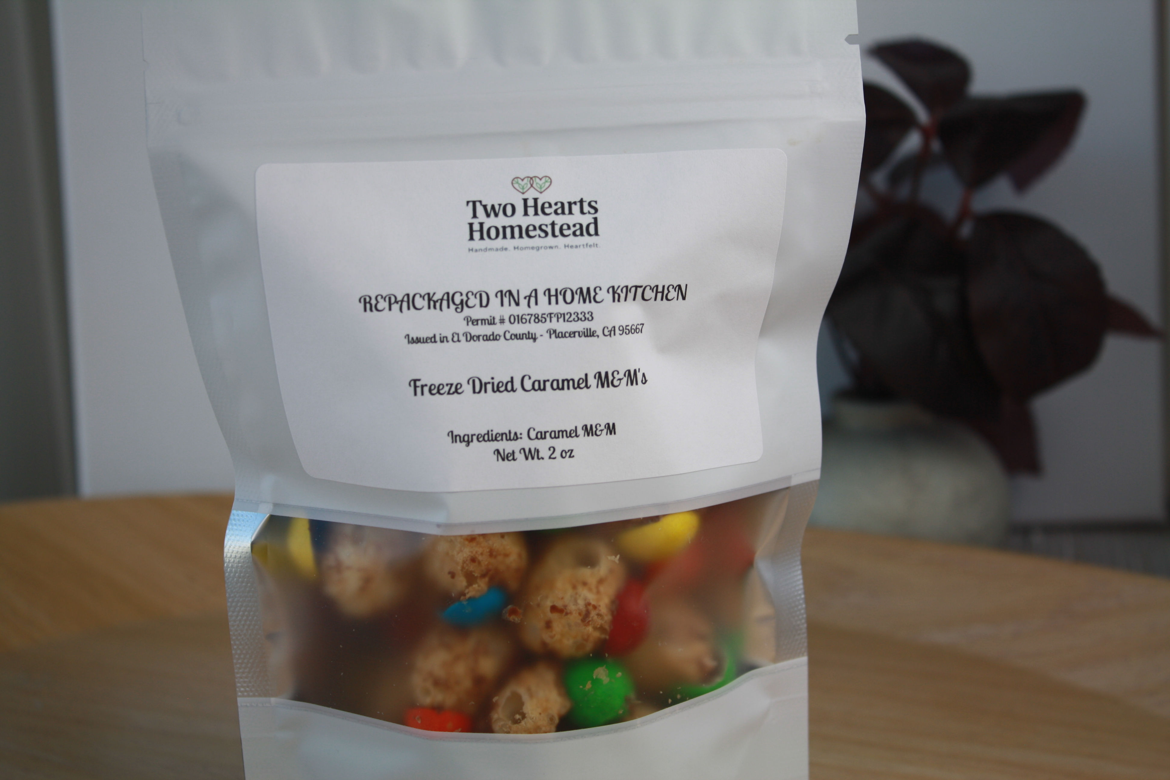 freeze dried caramel M&Ms