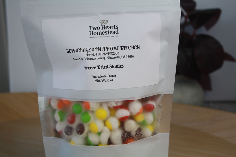 freeze dried skittles