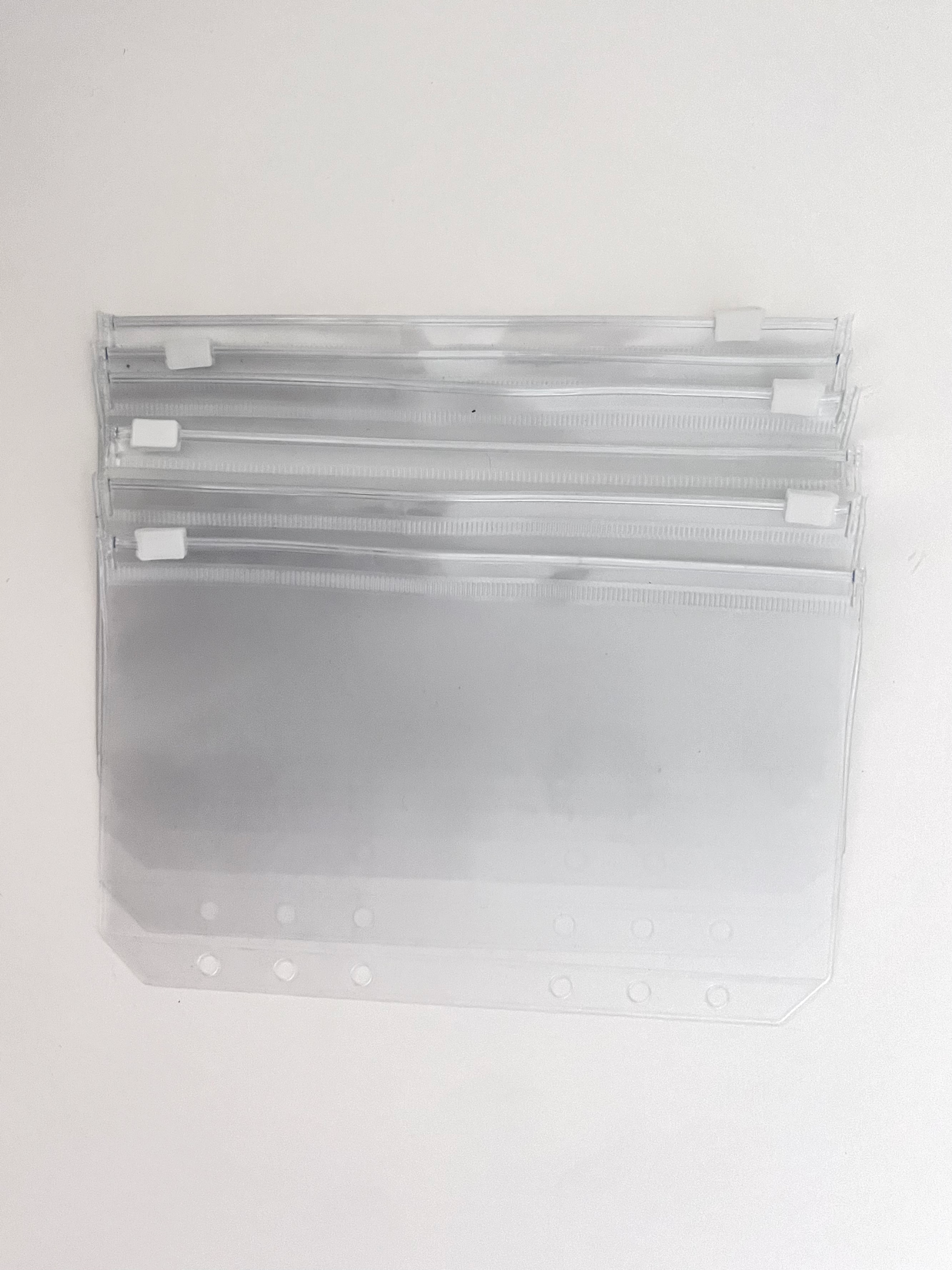 Frosted Zipper Envelopes - A6 (Set of 6)