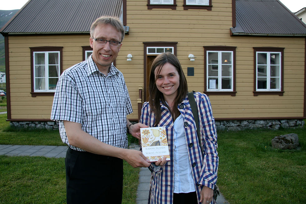 Þjóðlagasetrið, Gunnsteinn Ólafsson, Katrín Jakobsdóttir, Þjóðlagahátíð, menning, listir, landsbyggðin, Siglufjörður, norðurland, úr vör, vefrit