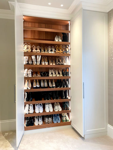 FITTED WARDROBE WITH MIRRORS AND SHOE STORAGE, Highgate, London