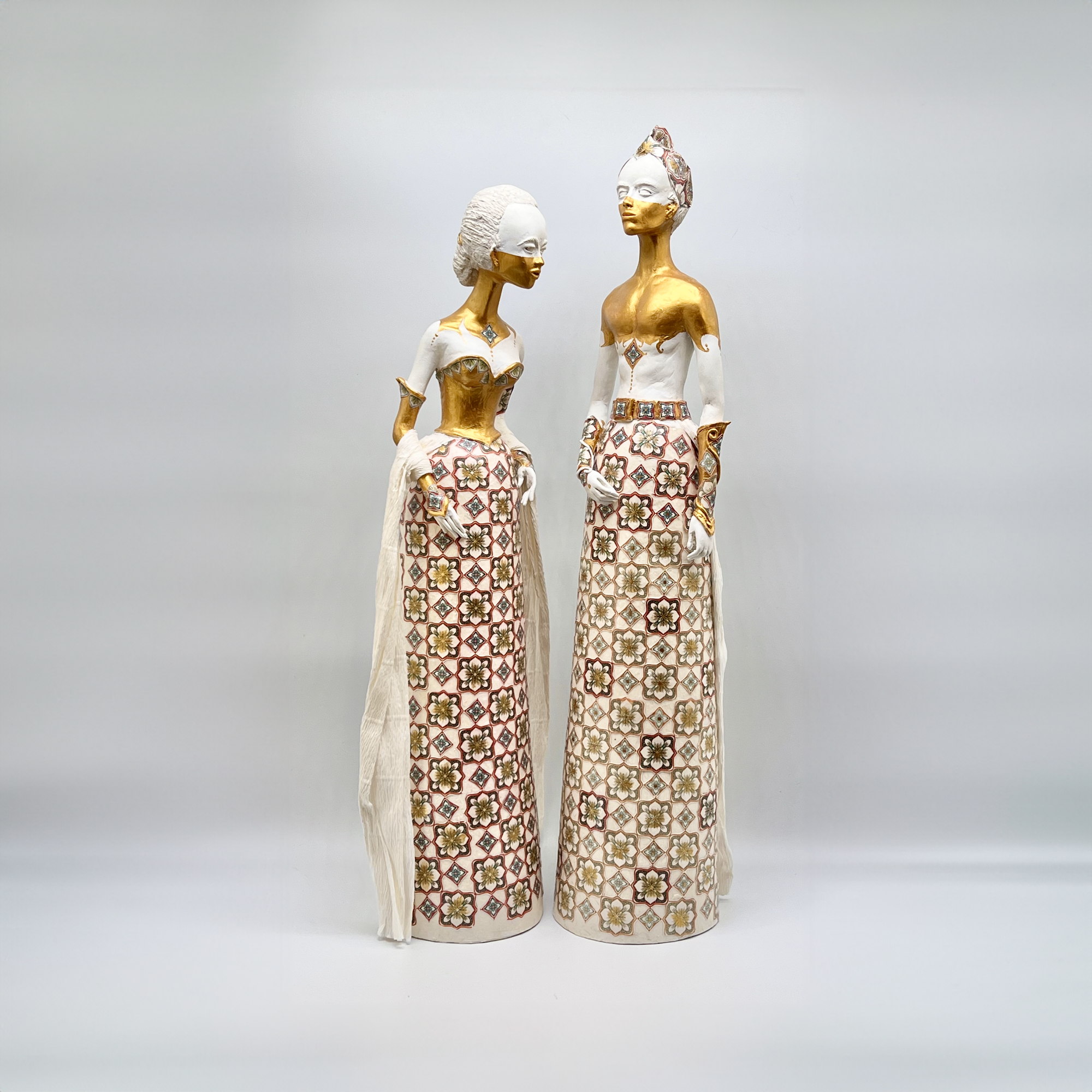 Javanesse golden couple batik