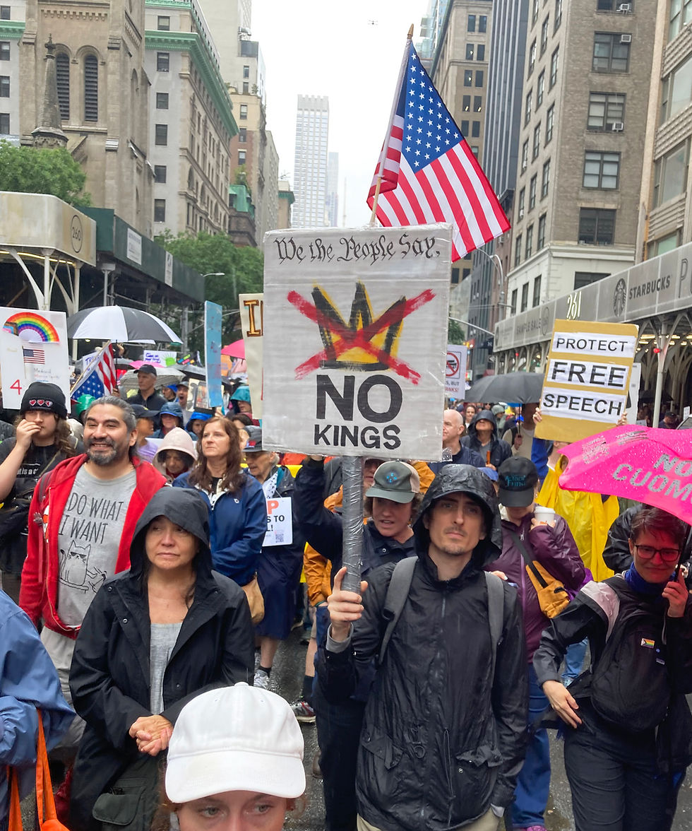 "No Kings" protest in NYC - June 14, 2025