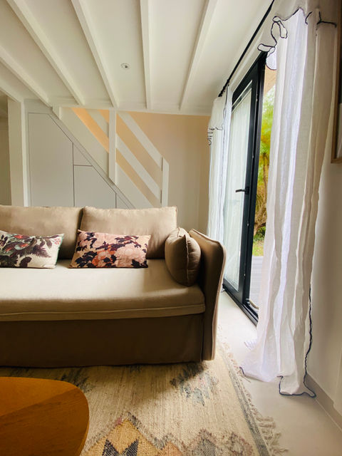 Rénovation complète incluant aménagement intérieur sur-mesure et décoration d'une maison à Cabourg