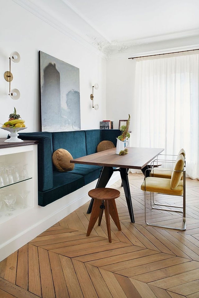 coin repas avec banquette sur-mesure
