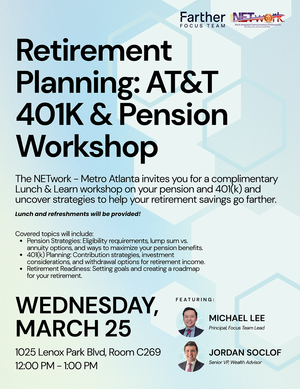 Retirement Planning: AT&T 401K & Pension Workshop