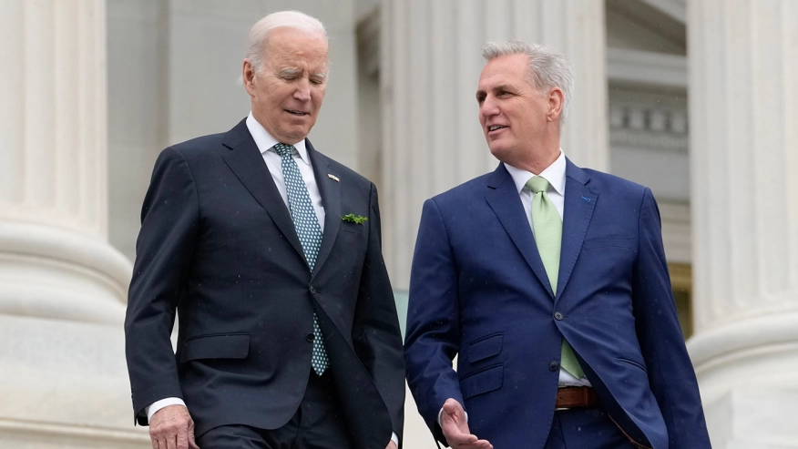 Joe Biden and Kevin McCarthy