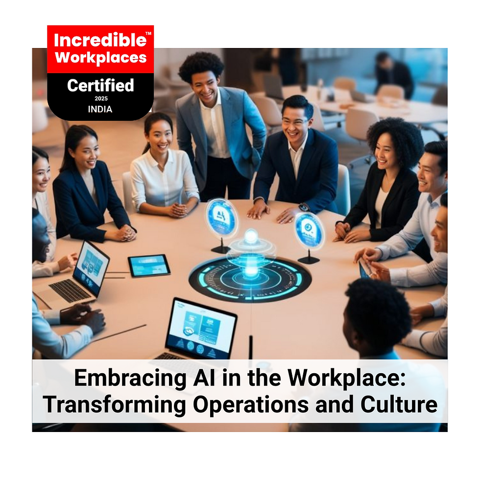 Team meeting: Embracing AI in the Workplace, transforming operations and culture