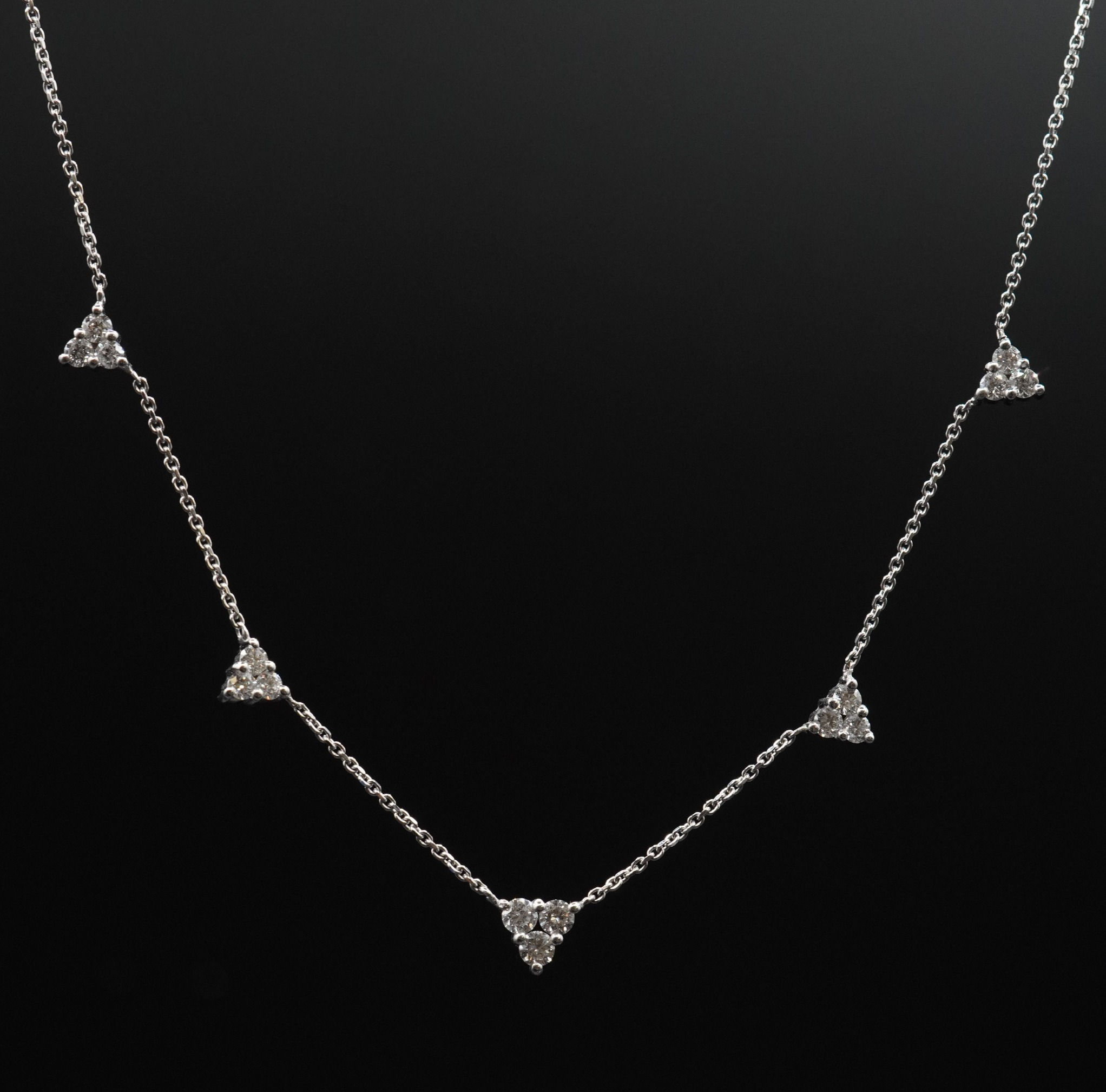 Collier Or blanc & Diamants