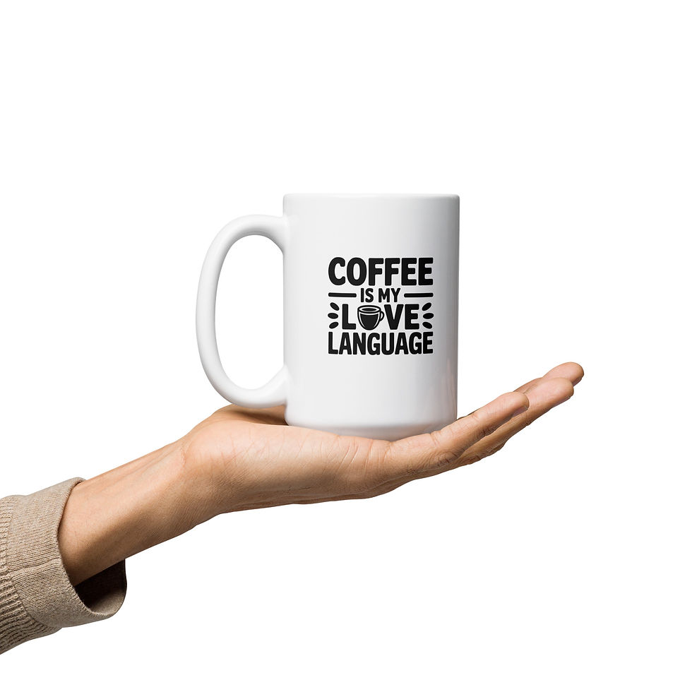 Thumbnail: Love Language-White glossy mug