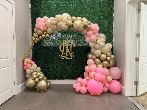 Pink and Gold Balloon Ring