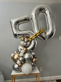 "50" Celebration bouquet